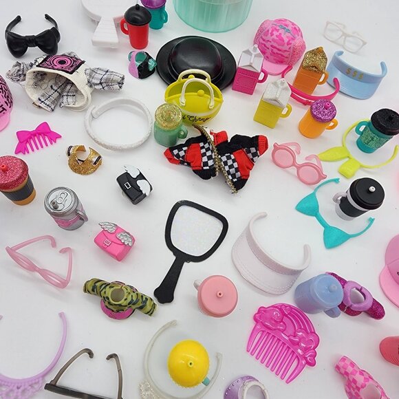 Lot of 66 Assorted LOL Surprise OMG Dolls Accessories Bags Bottles Clothes - Picture 8 of 8